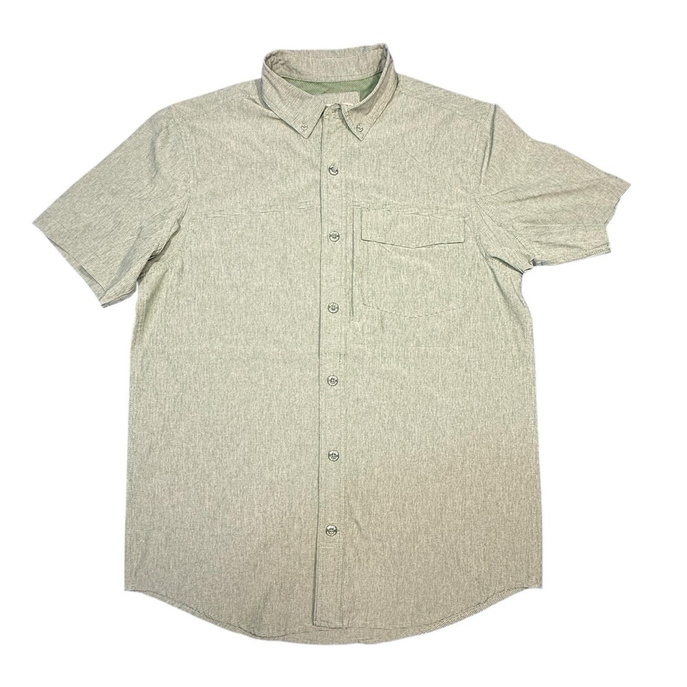 Duluth Trading Co Mens Medium Green Sol Survivor Short Sleeve Shirt - Picture 2 of 10